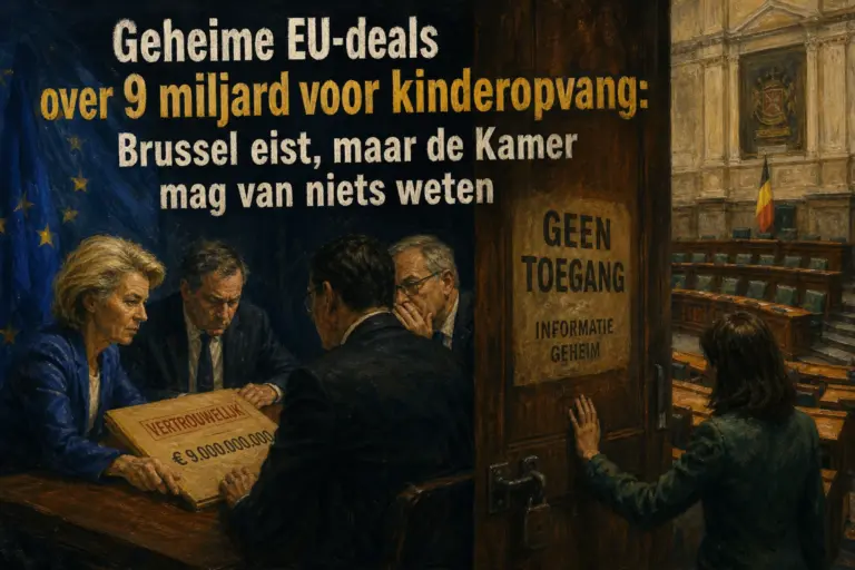 Geheime EU-deals over 9 miljard voor kinderopvang: Brussel eist, maar de Kamer mag van niets weten