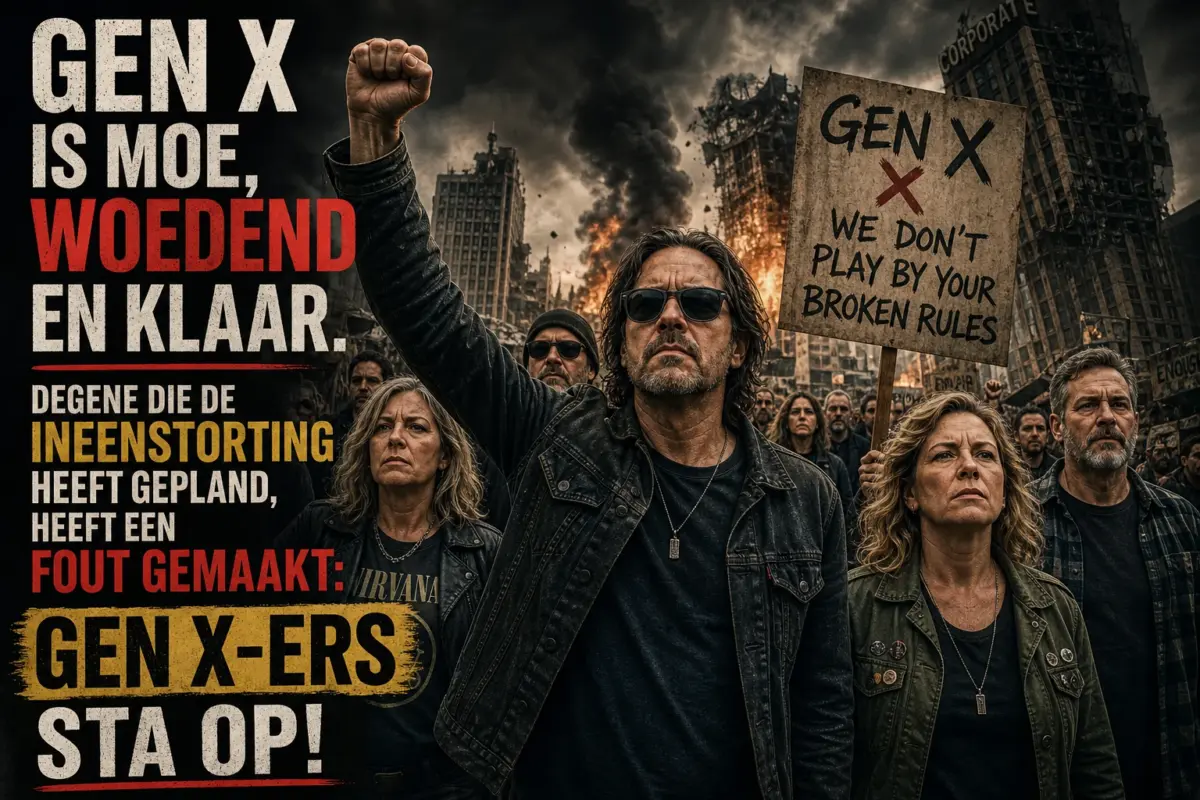 Gen X is moe, woedend en klaar. Degene die de ineenstorting heeft gepland, heeft een fout gemaakt: Gen X-ers sta op!