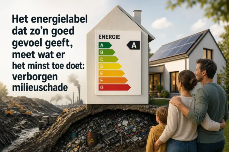 Het energielabel dat zo’n goed gevoel geeft, meet wat er het minst toe doet: verborgen milieuschade