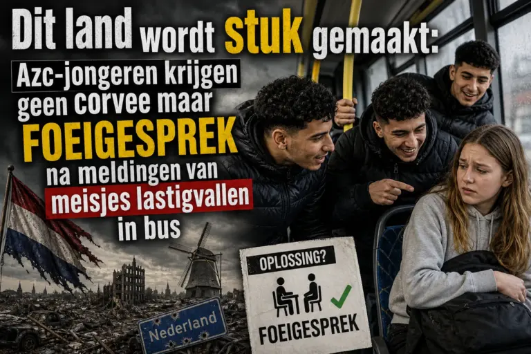 Dit land wordt stuk gemaakt: Azc-jongeren krijgen geen corvee maar FOEIGESPREK na meldingen van meisjes lastigvallen in bus
