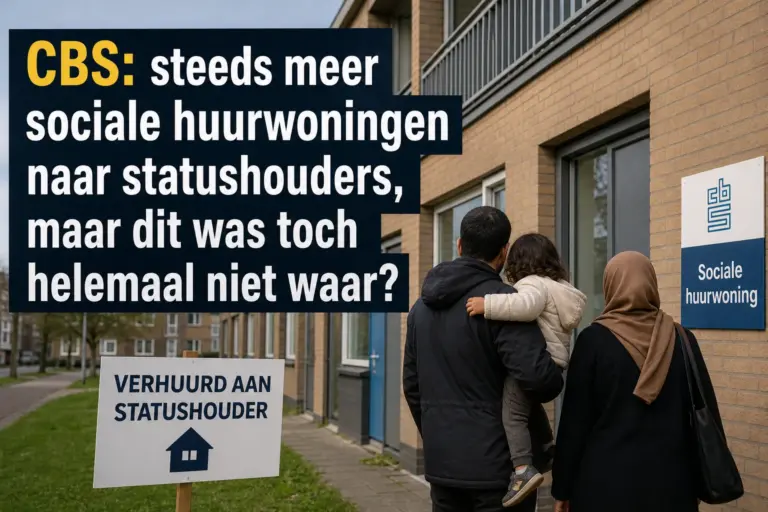 CBS: steeds meer sociale huurwoningen naar statushouders, maar dit was toch helemaal niet waar?