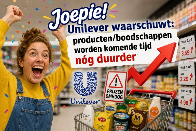 Joepie! Unilever waarschuwt: producten/boodschappen worden komende tijd nóg duurder