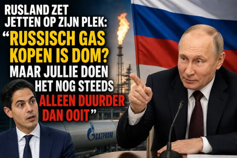 Rusland zet Jetten op zijn plek: “Russisch gas kopen is dom? Maar jullie doen het nog steeds alleen duurder dan ooit”